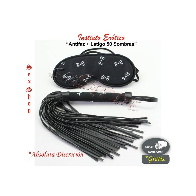 Latigo + Antifaz 50 Sombras