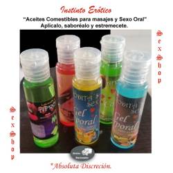 Aceites Comestibles para masajes y Sexo Oral