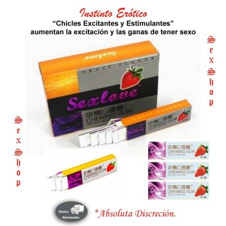 Chicles Excitantes y Estimulantes Femeninos