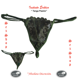 Tanga Pasión Frontal Verde - Ropa Interior
