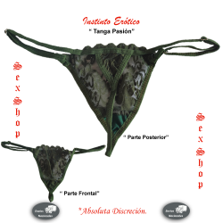 Tanga Pasión Posterior Verde - Ropa Interior