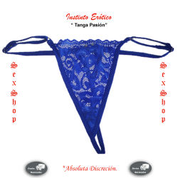 Tanga Pasión Azul - Ropa Interior