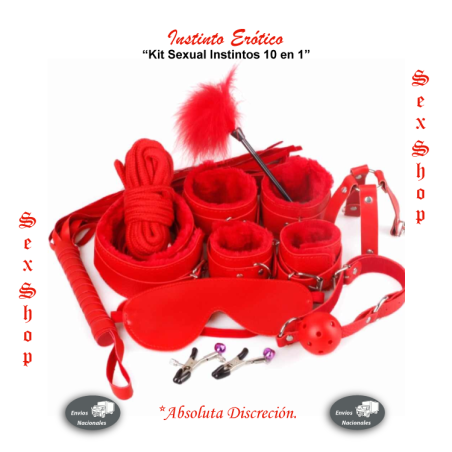 Kit Juego Sexual Instintos 10 en 1