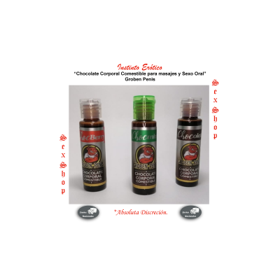 Chocolate Corporal Comestible para masajes y Sexo Oral - Groben Penis