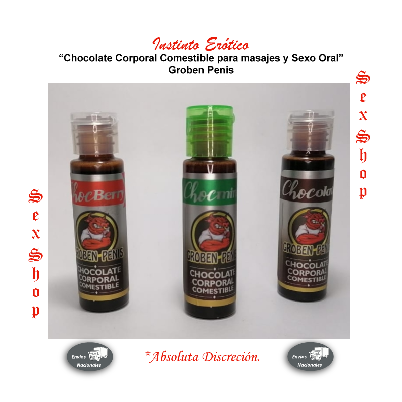 Chocolate Corporal Comestible para masajes y Sexo Oral - Groben Penis