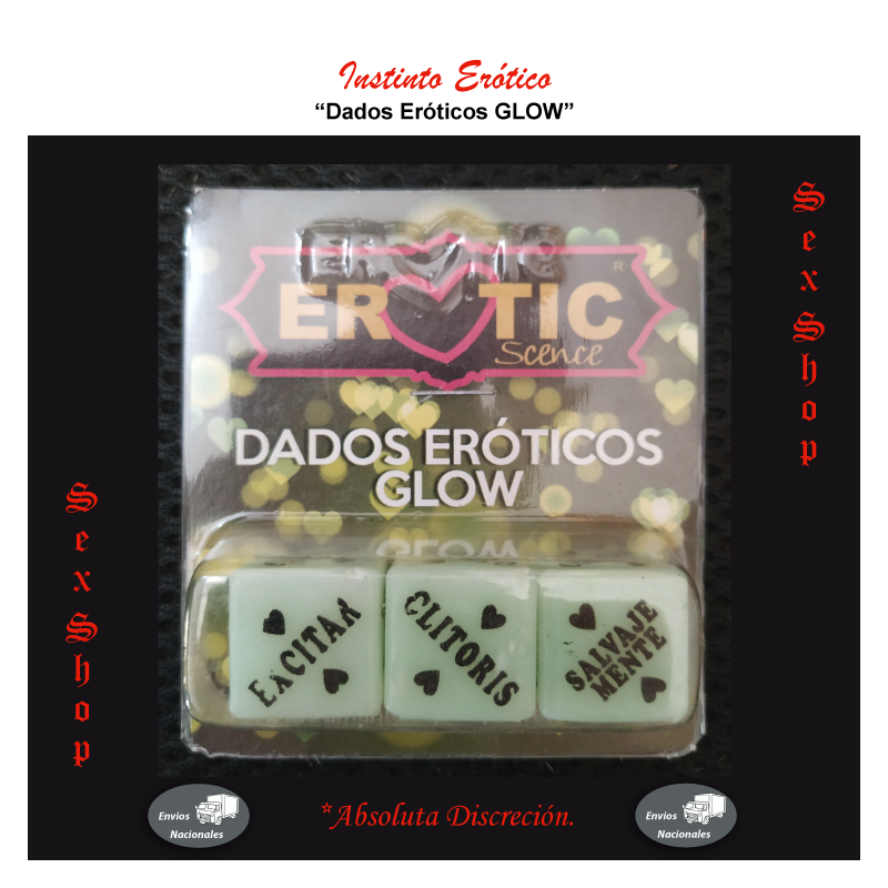 Dados Eróticos GLOW, el sexo puede ser un juego