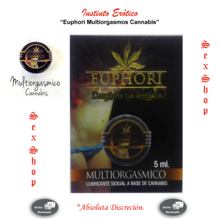 Lubricante Intimo Multiorgasmos EUPHORI a base de Cannabis